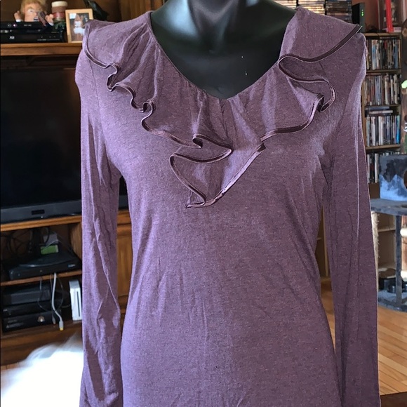 Lauren Ralph Lauren purple long sleeve top medium